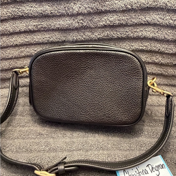 Coach Soft Pebble Leather Camera Bag in black-NEW - Picture 2 of 6